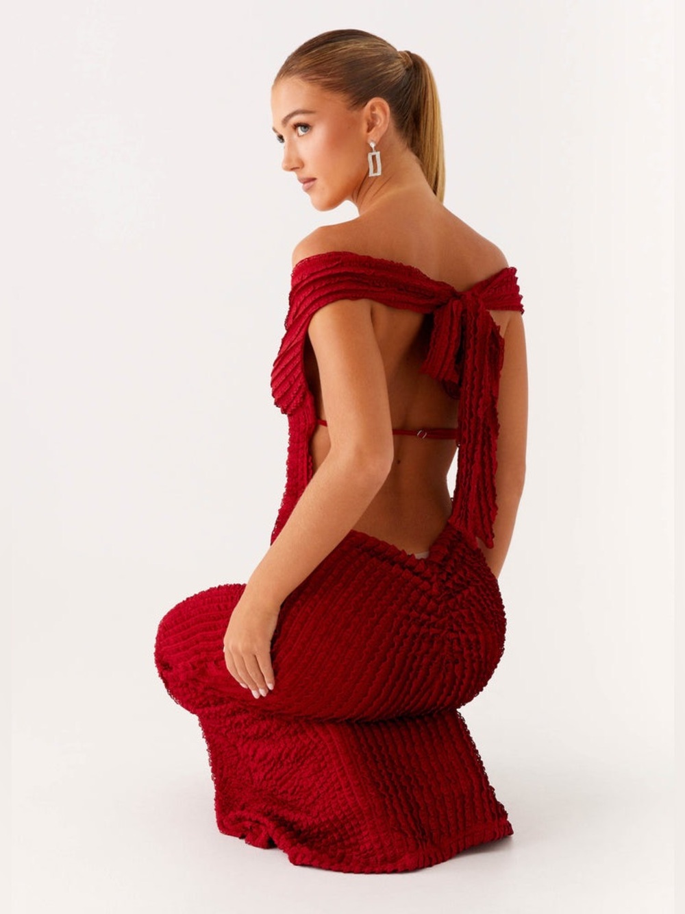 Peppermayo Chantelle Maxi Dress in Red - Size XS - Picture 6 of 11